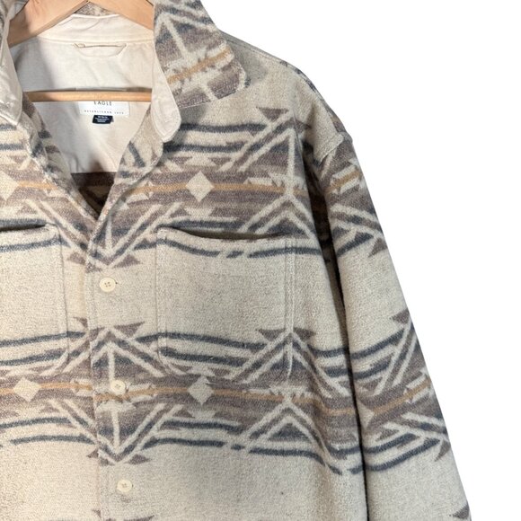 American Eagle Outfitters Men's Aztec Shacket - Picture 2 of 9